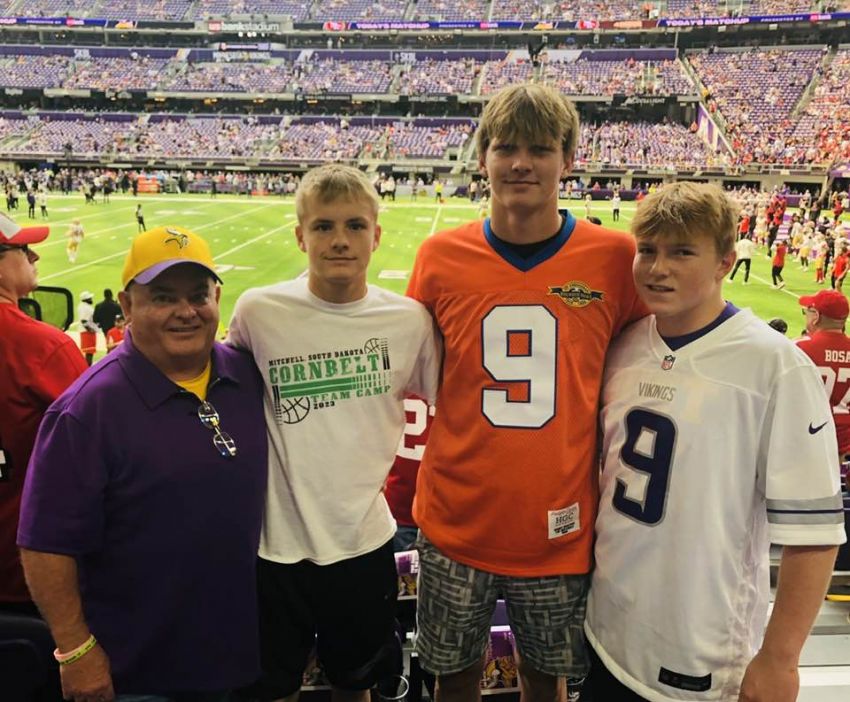 Clark's Freddie Obermeier creates lifelong memories for young fans at Minnesota Vikings games 